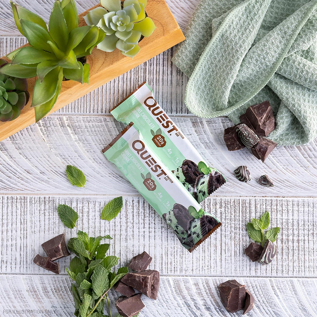 Fuel your day with Quest Chocolate Peanut Butter Protein Bars. Each gluten-free, keto-friendly bar delivers 20g of complete dairy protein, just 1g sugar, and 4g net carbs to support muscle recovery and low-carb goals. With 11g of fiber and rich chocolate-peanut butter flavor, these bars satisfy cravings without added sugar. Perfect on-the-go snack for workouts, travel, or anytime you need a nutritious boost.
