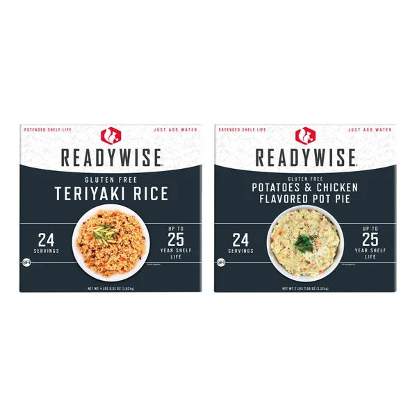 ReadyWise Gluten-Free Emergency Meal Kit, 48 Servings, 2 Boxes