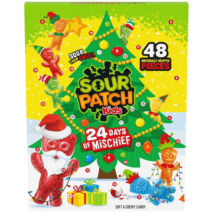 SOUR PATCH KIDS Holiday Advent Calendar – 24 Days of Sour & Sweet Candy