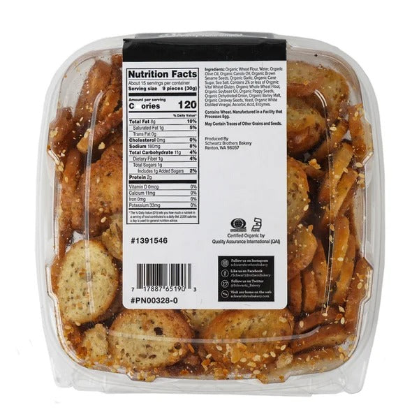 Schwartz Brothers Organic Everything Bagel Chips, 15 oz