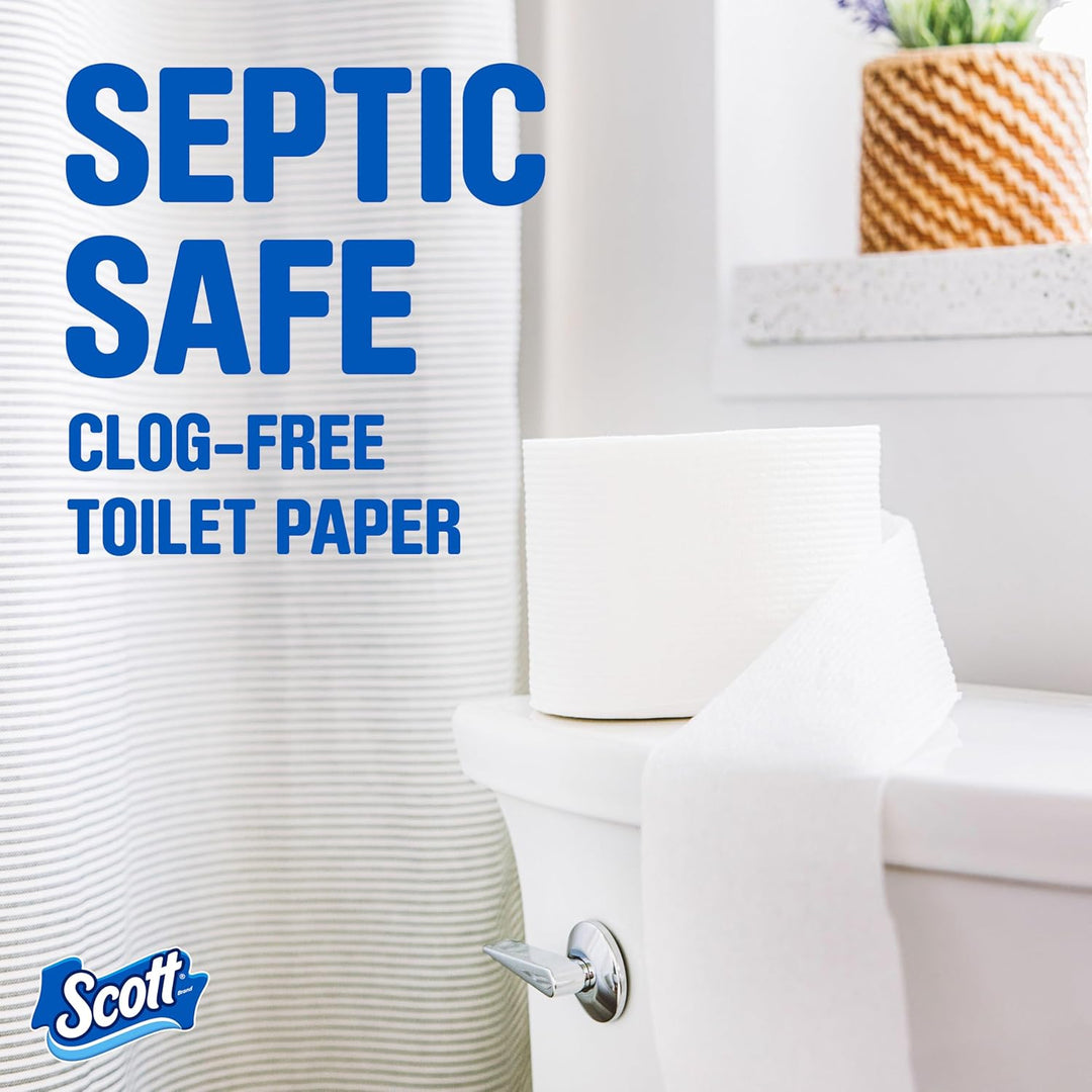Clog-free septic safe bath tissue for home bathrooms