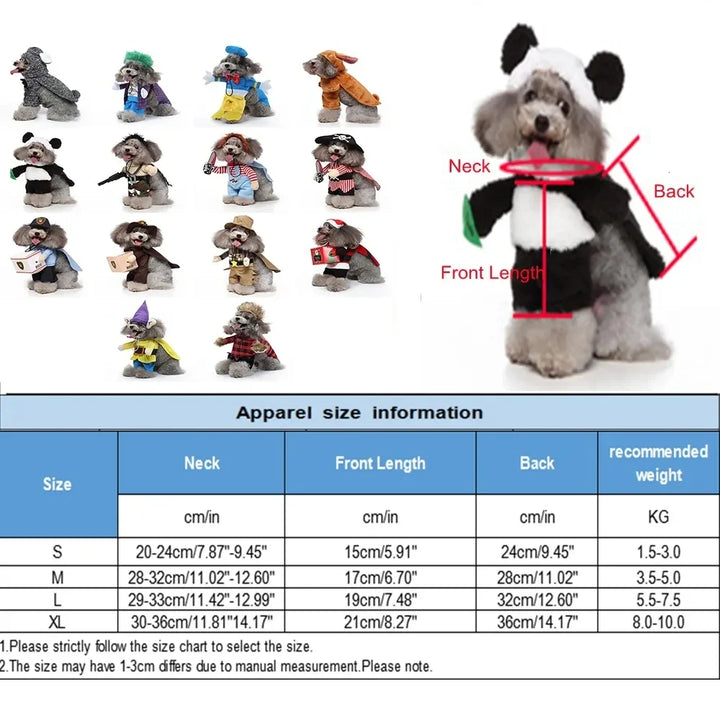 Dog Funny Clothes Dogs Cosplay Costume Comical Outfits Pet Novelty Clothing Set for Festival Party Dog Postman Costume Christmas, Birthday