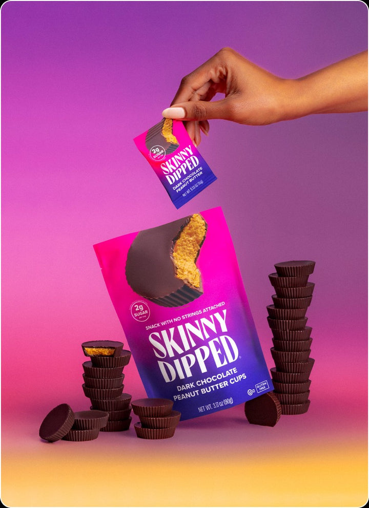 Skinny Dipped Dark Chocolate Peanut Butter Cups, 30-Count