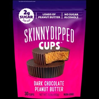 Skinny Dipped Dark Chocolate Peanut Butter Cups, 30-Count