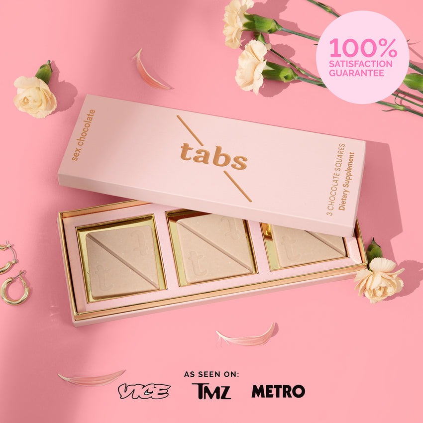 Tabs Mood Chocolate – Cherry Rose Aphrodisiac Bar for Couples SEX chocolate
