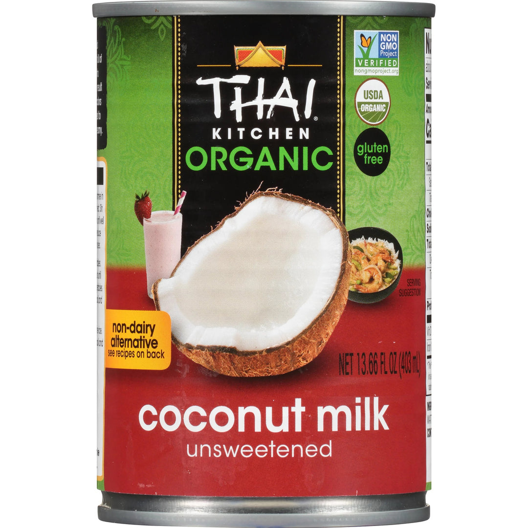 Thai Kitchen Organic Unsweetened Coconut Milk, 13.66oz, 6-Pack