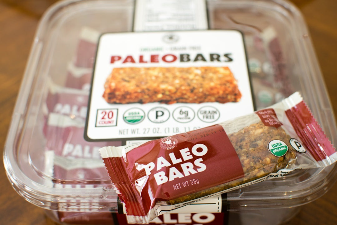 Universal Bakery Organic Paleo Bars, 20-Count, Grain-Free Snack