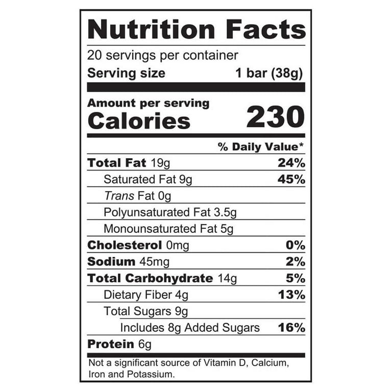 Universal Bakery Organic Paleo Bars, 20-Count, Grain-Free Snack
