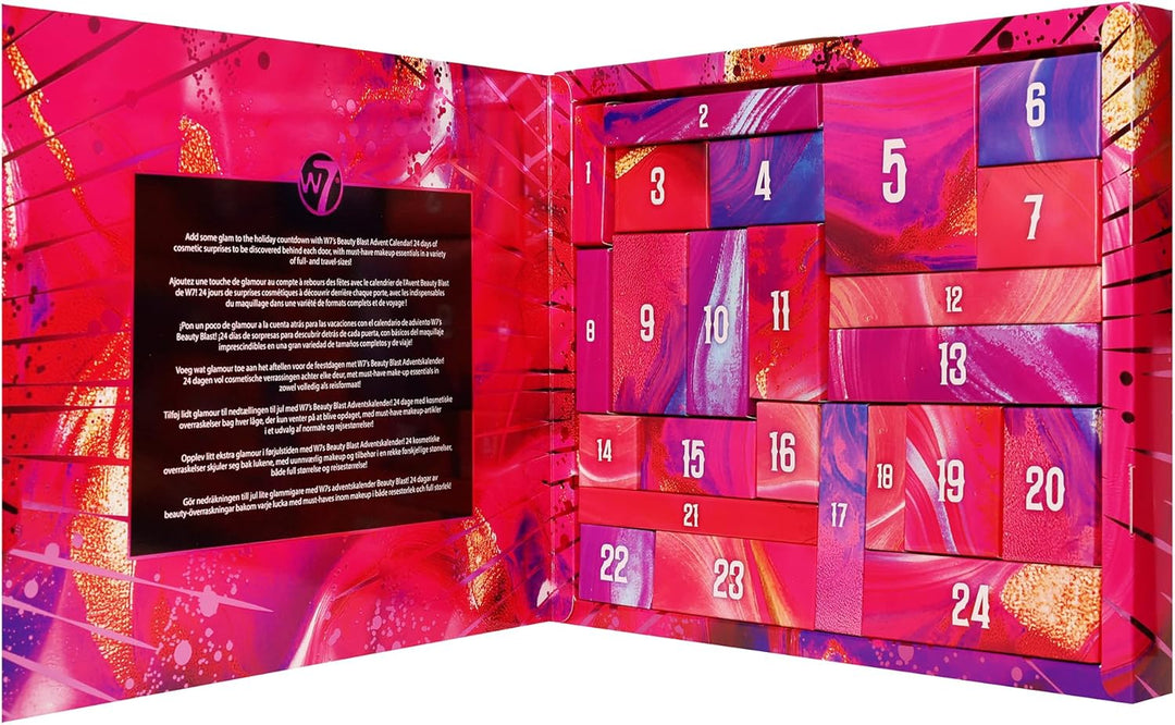 W7 Beauty Blast Advent Calendar 2025 | 24 Makeup Surprises
