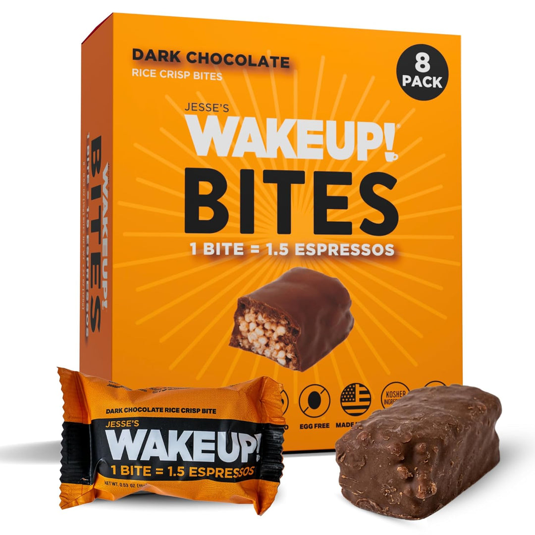 WAKE UP! Chocolate Caffeinated Protein Bars – 350 mg Clean Caffeine 