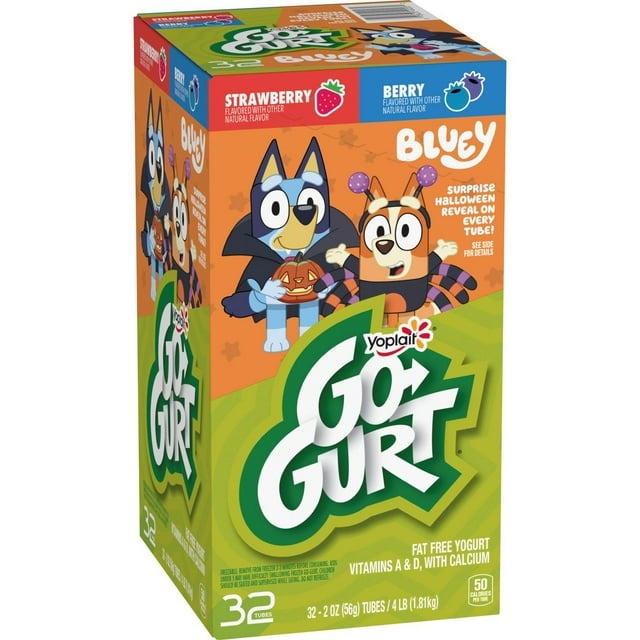 Yoplait Go-Gurt Kids Nonfat Yogurt Variety Pack, 2 oz., 32 ct.