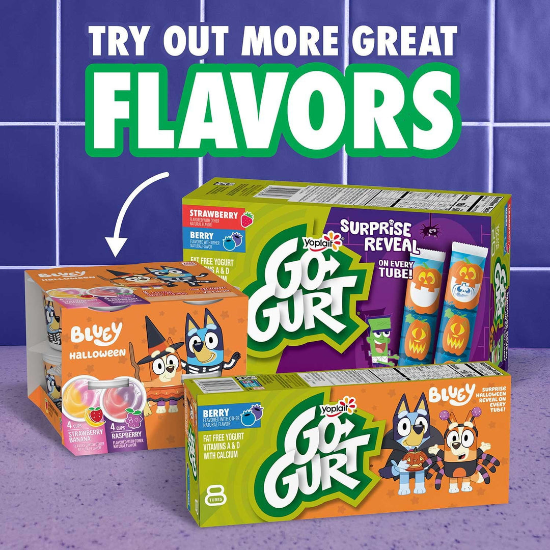 Yoplait Go-Gurt Kids Nonfat Yogurt Variety Pack, 2 oz., 32 ct.