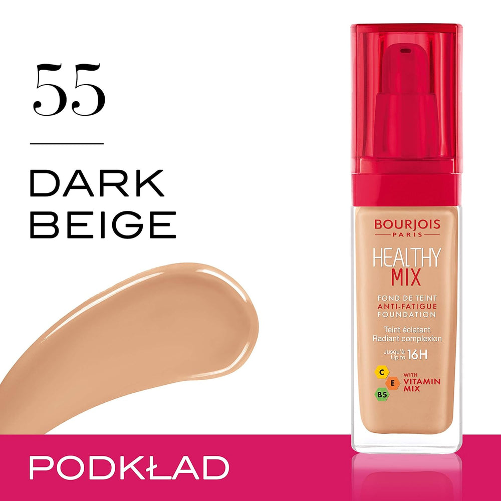 Medium coverage foundation with vitamin C and E
