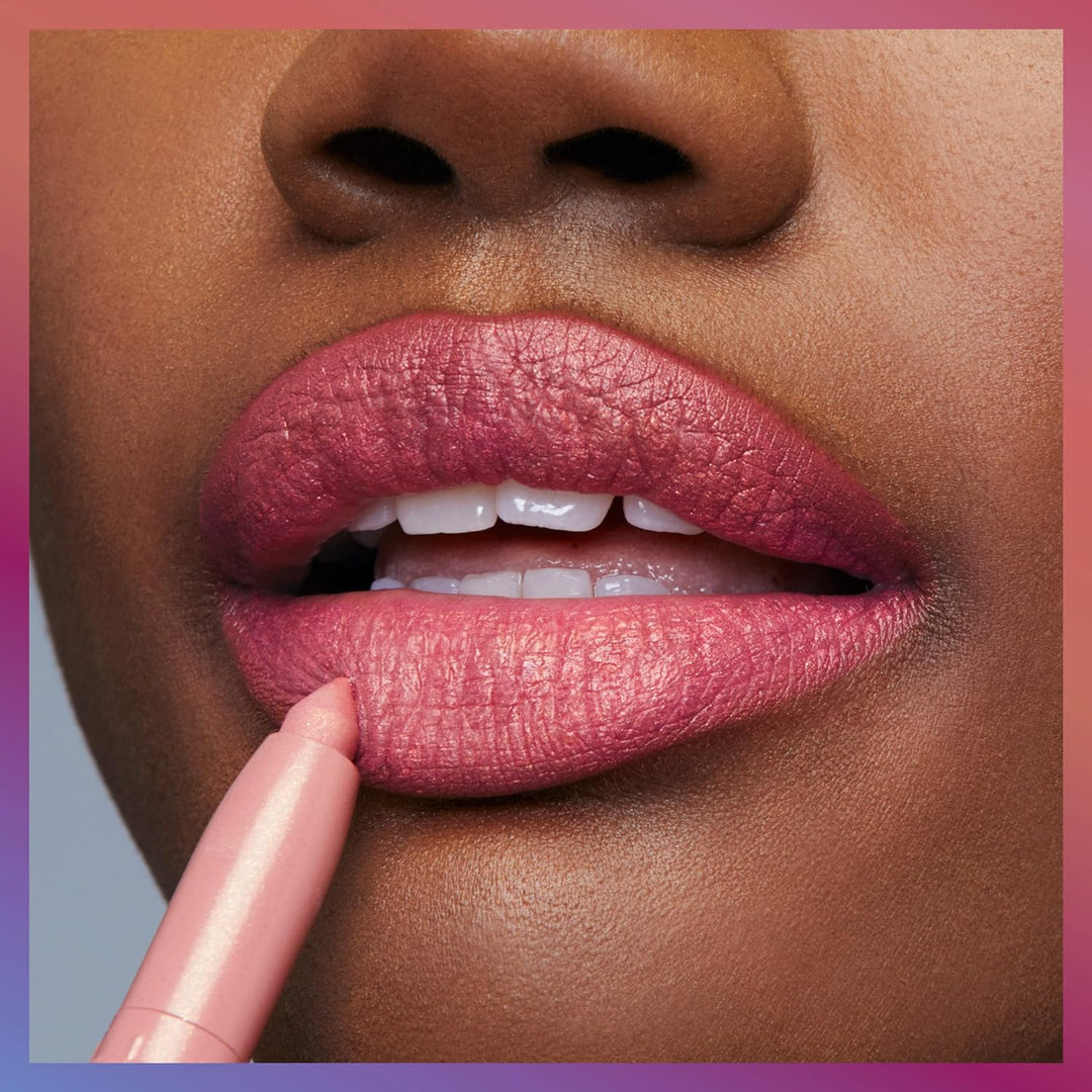Swatch of Blow the Candle showing nude pink tone from Maybelline