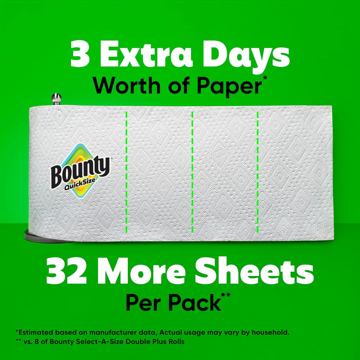 Quick tear paper towel sheets for small and large mess cleanup