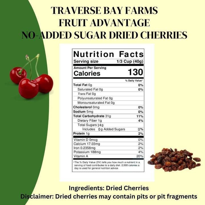 Cherry Bay dried cherries in resealable 8 oz bags 2-pack