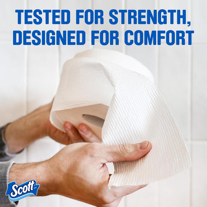 Scott toilet paper strong absorbent comfort plus rolls