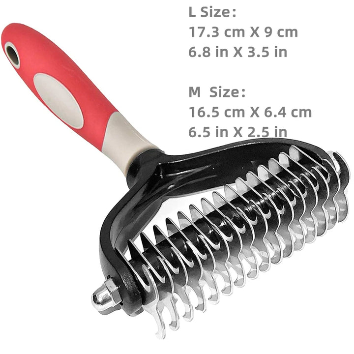 Tangle-removing pet brush keeps coats smooth and healthy