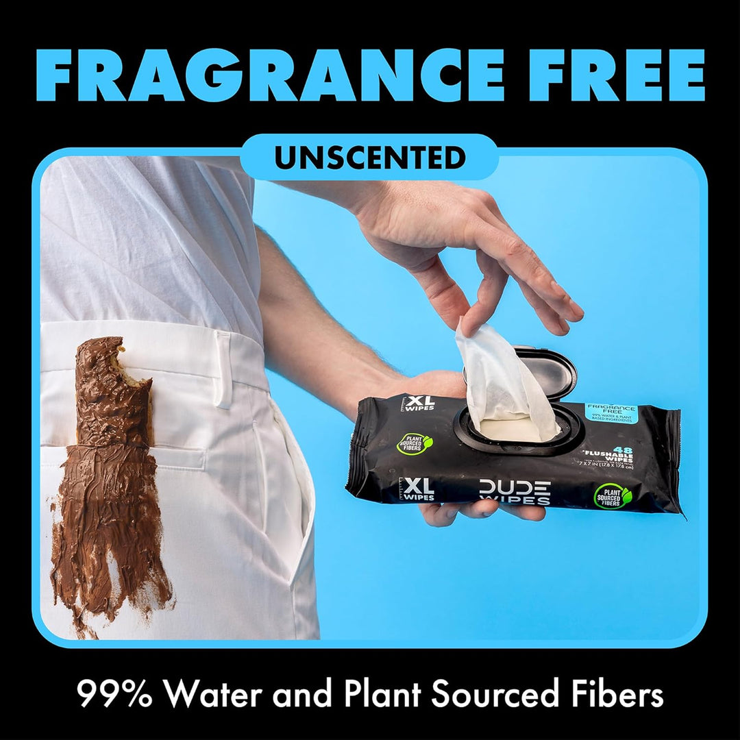 Plant-based biodegradable flushable wipes septic safe