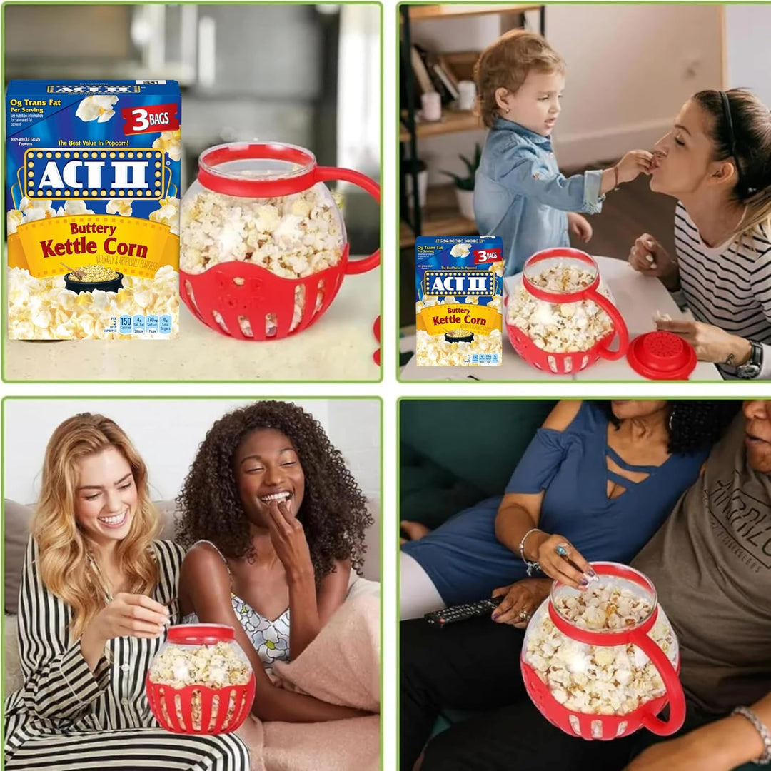 Three gourmet popcorn kernel flavours in GIEZL gift box