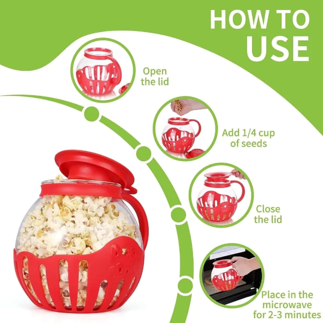 Perfect gift-ready popcorn set with all-in-one features