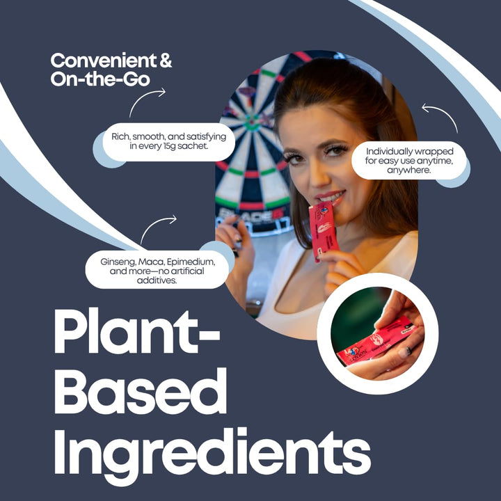 Single-serve liquid chocolate made with plant-based ingredients