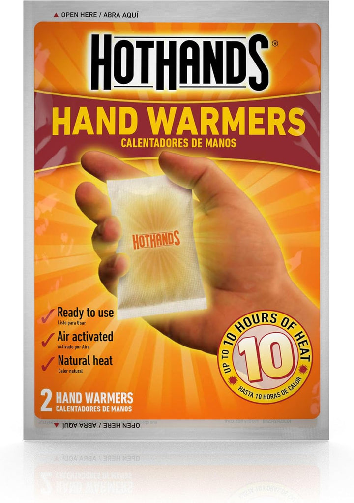Natural ingredient hand warmers providing up to 18 hours of heat