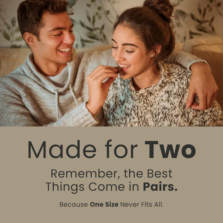 Luxury dark chocolate tabs crafted for couples