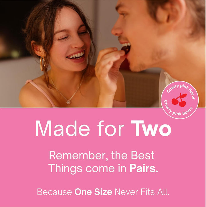 Romantic vegan chocolate tabs made in FDA-compliant facility