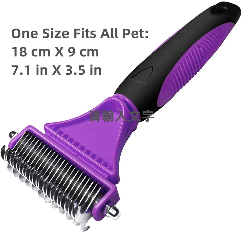 Lightweight shedding comb ideal for daily pet coat maintenance