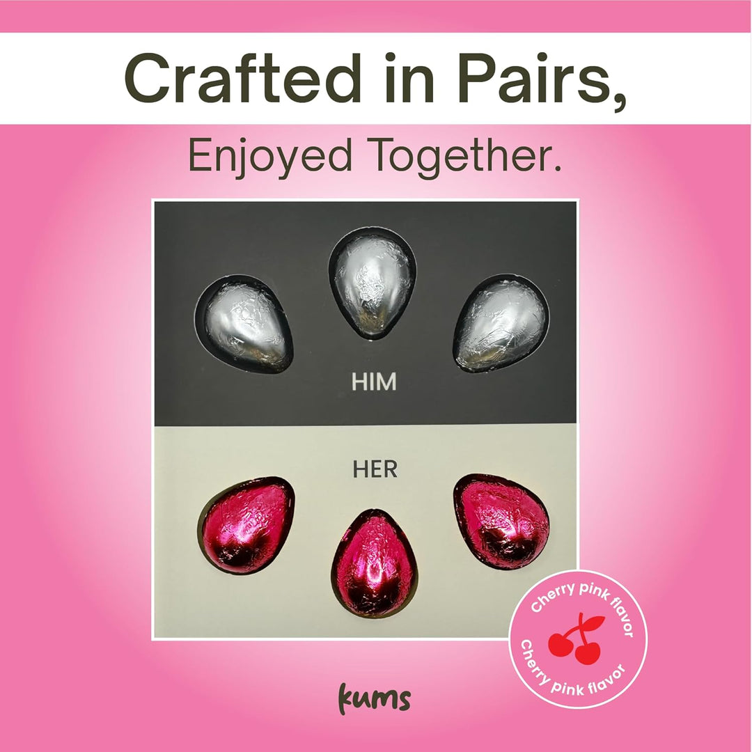 Sweet pink chocolate designed for couples’ special moments