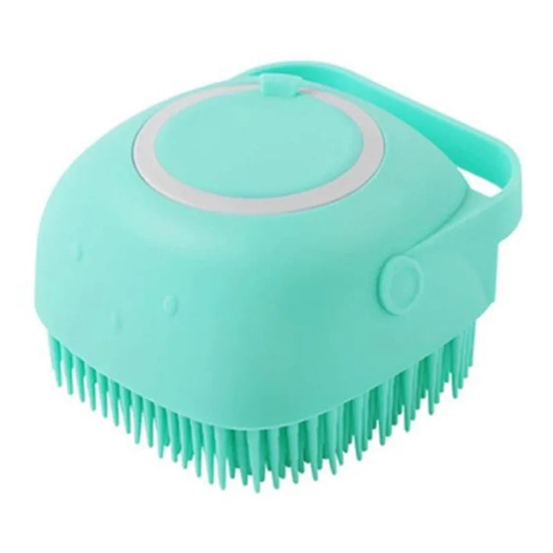 Non-slip silicone massage gloves for safe pet bathing and grooming