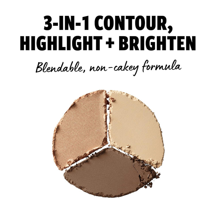 Face sculpting palette from NYX with shimmer and contour powders
