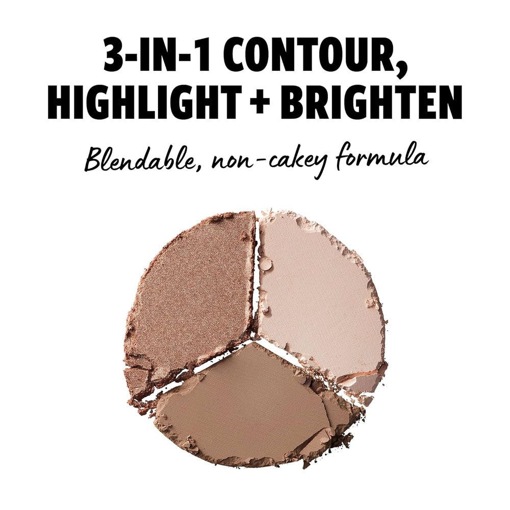 Face sculpting makeup in three easy steps
