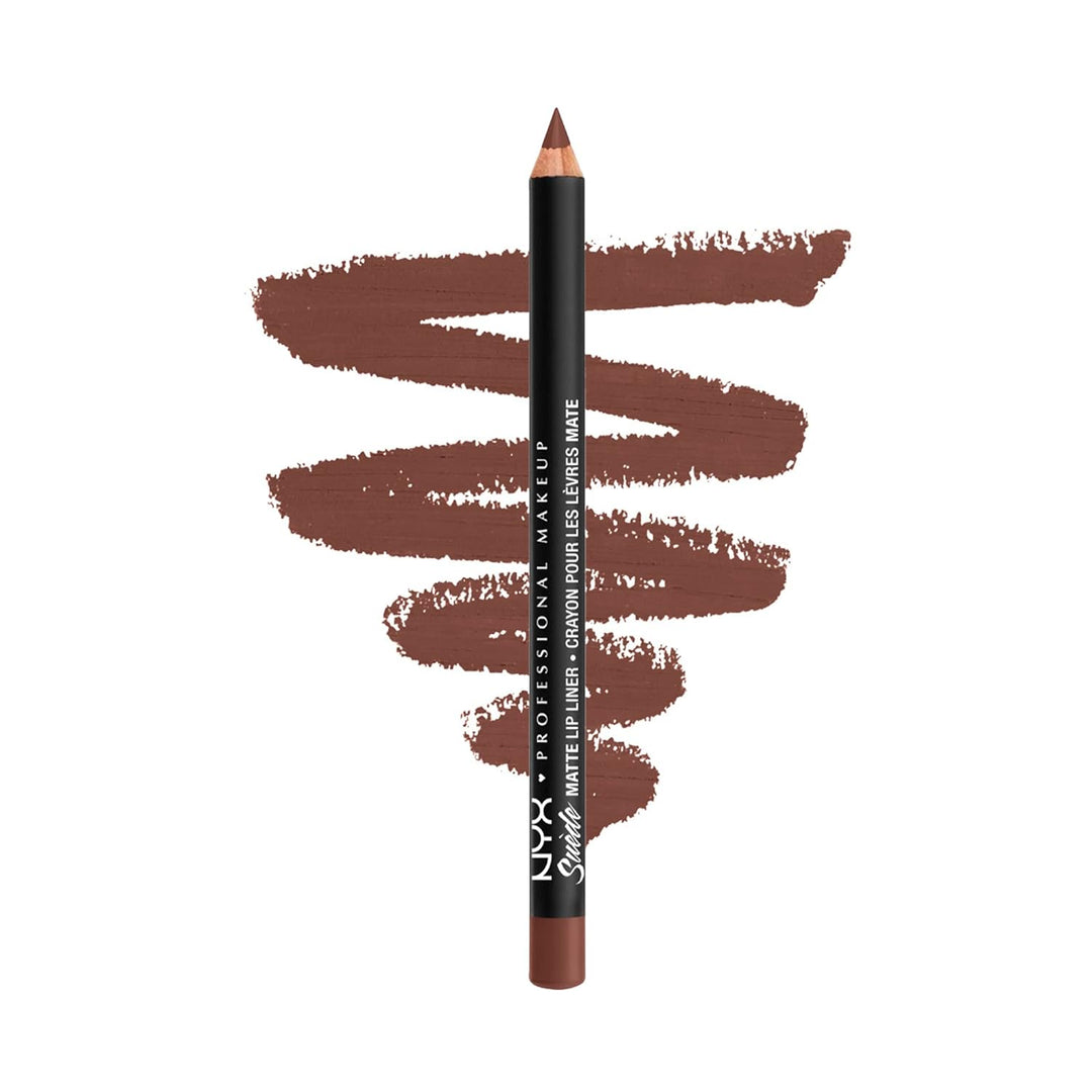 NYX Suede Matte Lip Liner in Leon honey brown