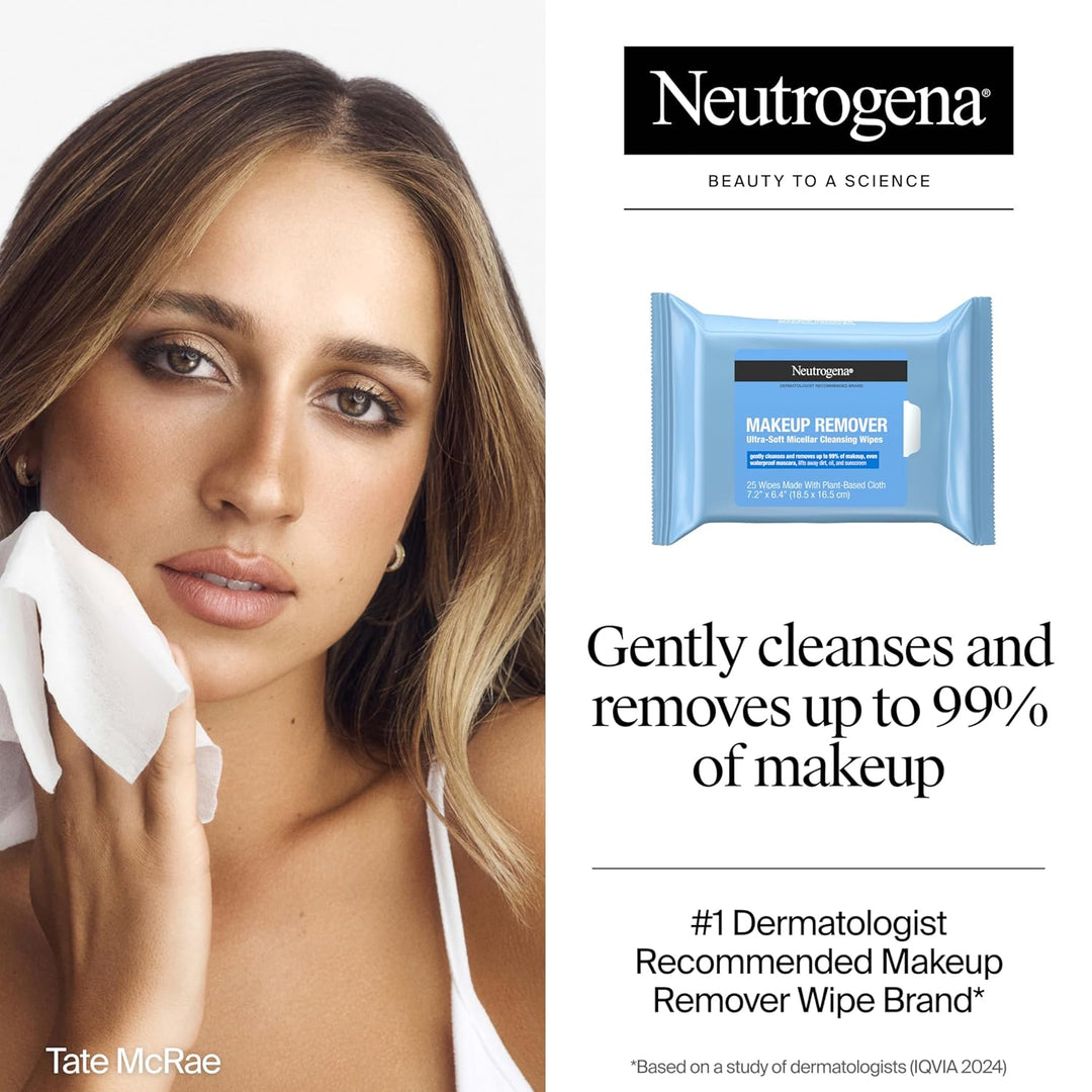 Plant-based compostable makeup cleansing wipes for sensitive skin