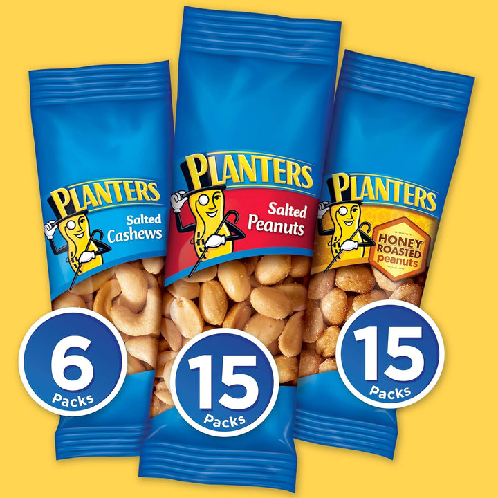 Kosher nut snack pack by Planters, 36-count box