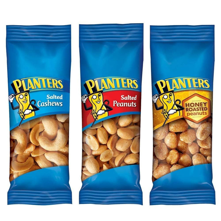 Planters nut variety pack with cashews and peanuts, 36 count