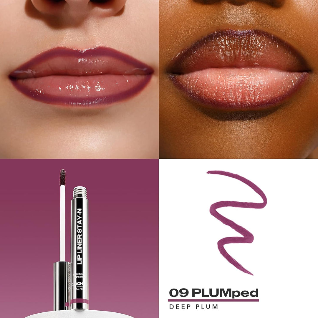 Bold matte result from Sacheu long-lasting lip tattoo