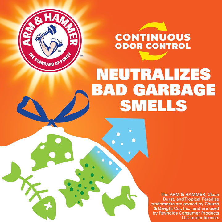 80 count Hefty lavender vanilla odor-block household trash bags