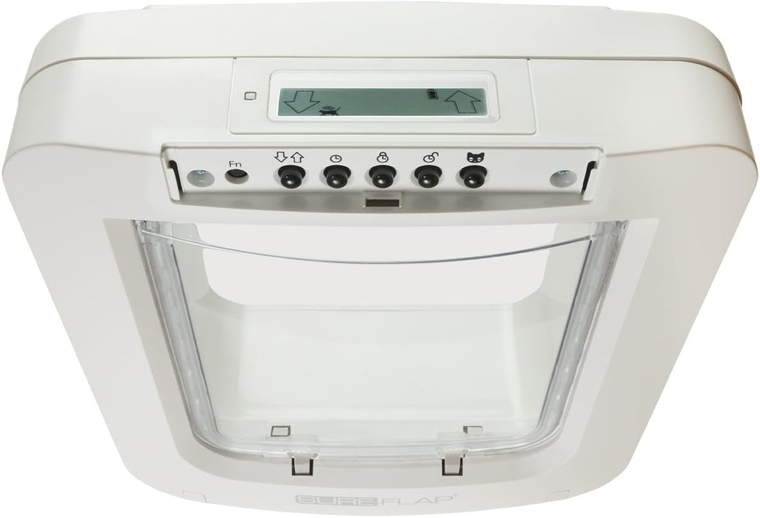 Easy installation of SureFlap Microchip Pet Door in white