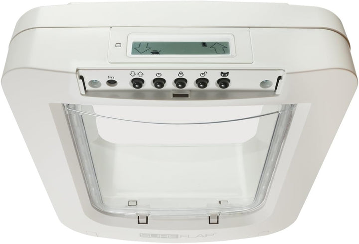 Easy installation of SureFlap Microchip Pet Door in white