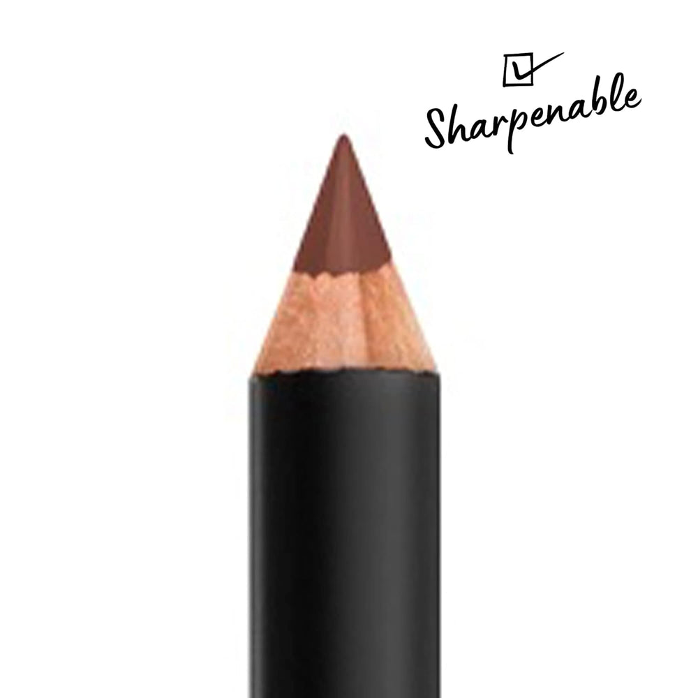 Vegan matte lip pencil by NYX in warm brown